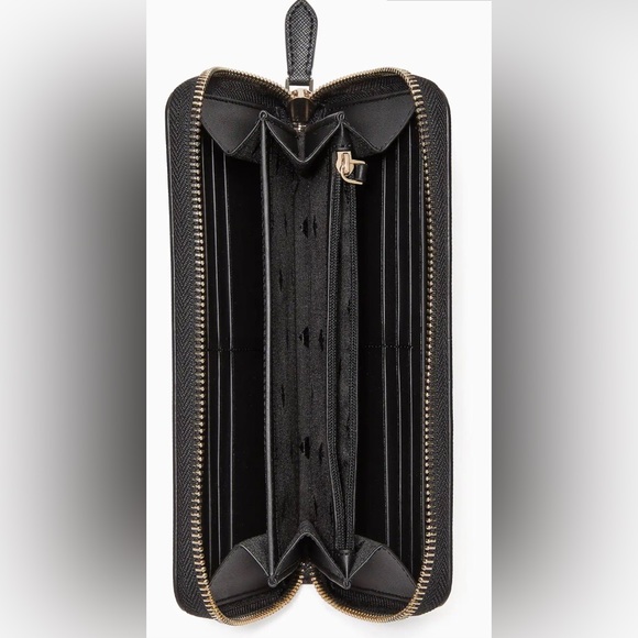 NWT Kate Spade Large Wallet Black - Picture 3 of 4